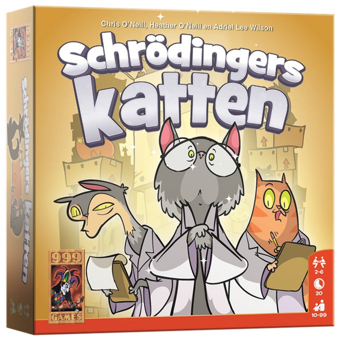 999games 999 games schrödinger's katten kaartspel (nederlands, 2 - 6 spelers, 20 minuten, vanaf 10 jaar)