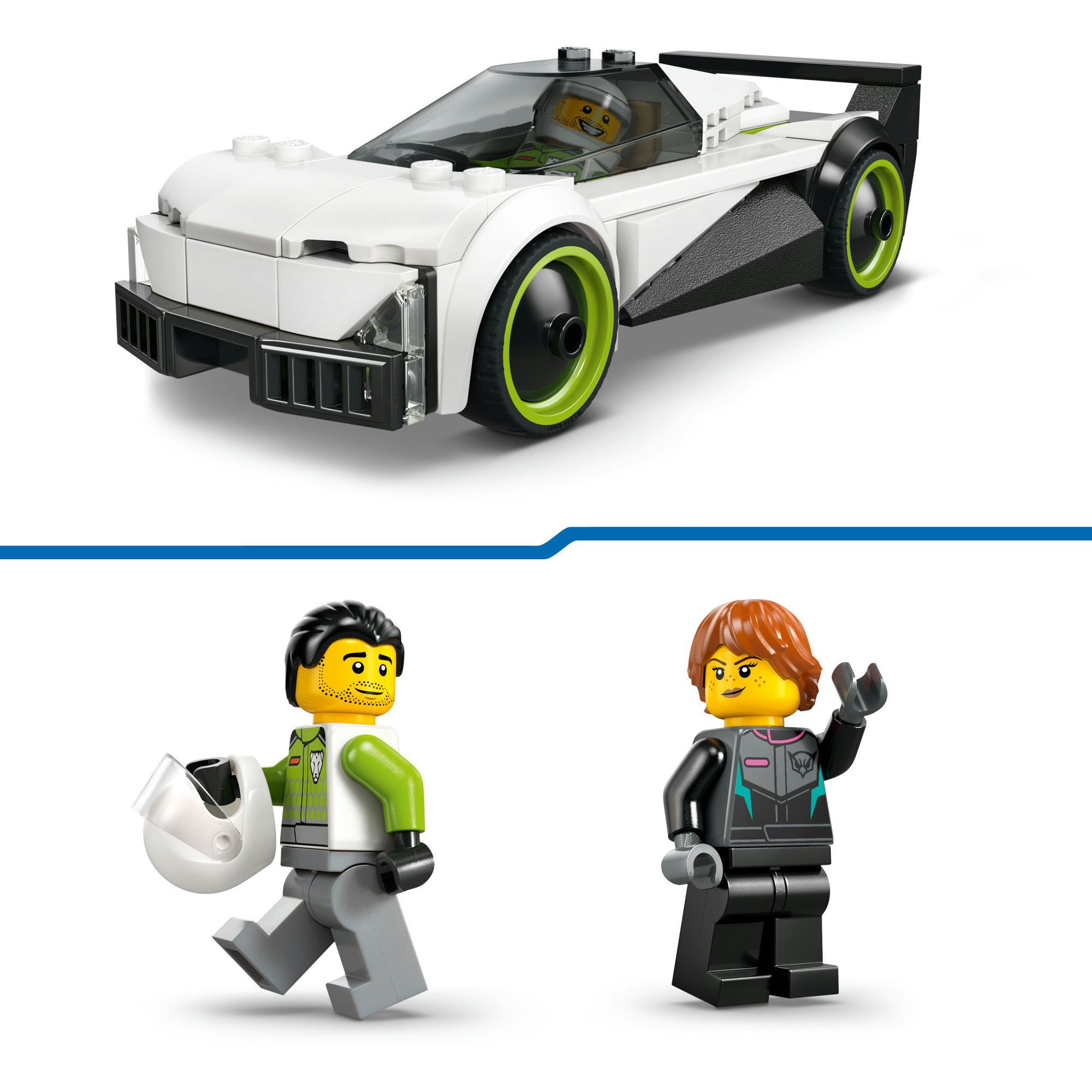 Lego city jet vs. car6 constructiespeelgoed