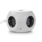 ACT Connectivity - ACT Connectivity Act stekkerdoos kubus met 3 stopcontacten 30w power delivery usb-c/a poorten kabellengte 15m ac2420