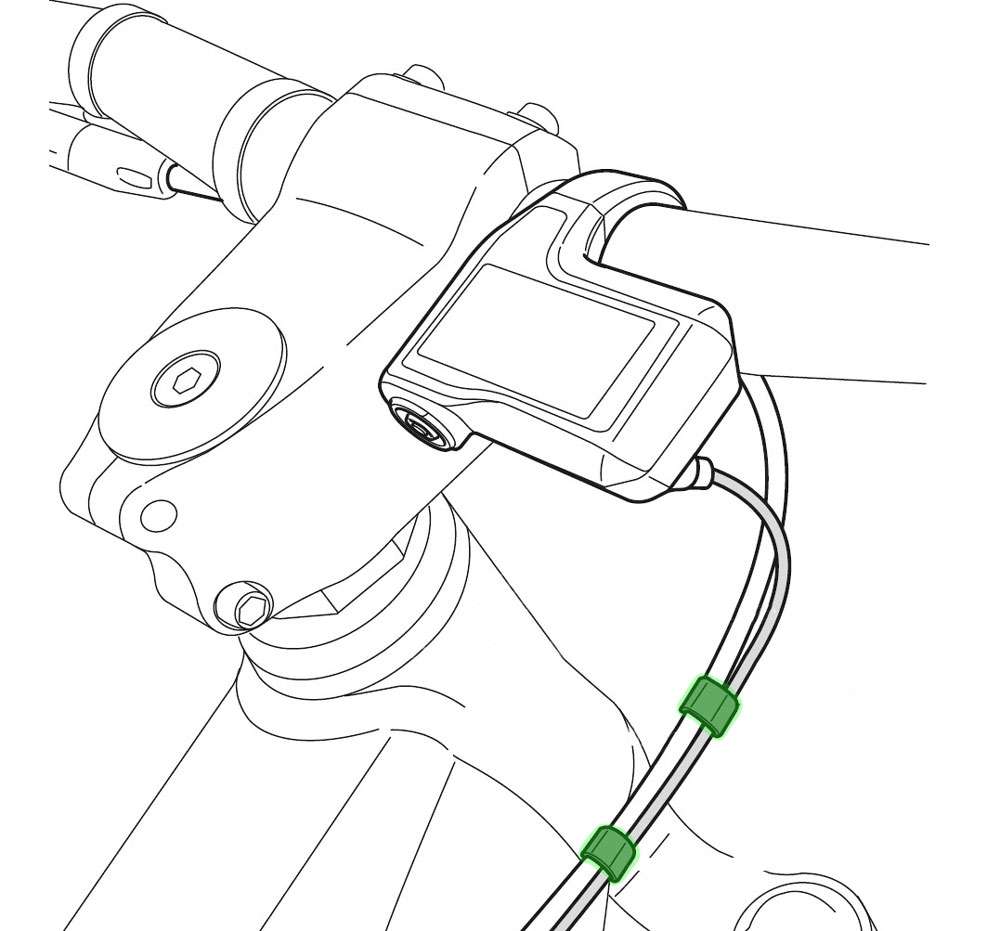 Shimano steps mounting clip for ew-sd50 cable