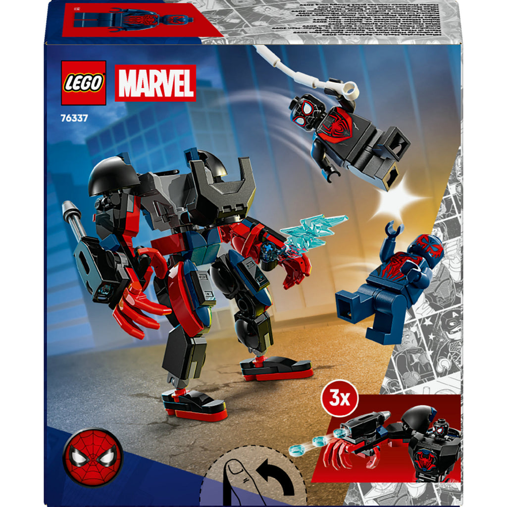 Lego marvel 76337 miles morales mecha vs. spider-man