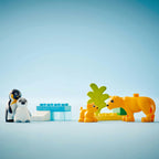 LEGO - duplo town 10442 families van wilde dieren: pinguïns en leeuwen