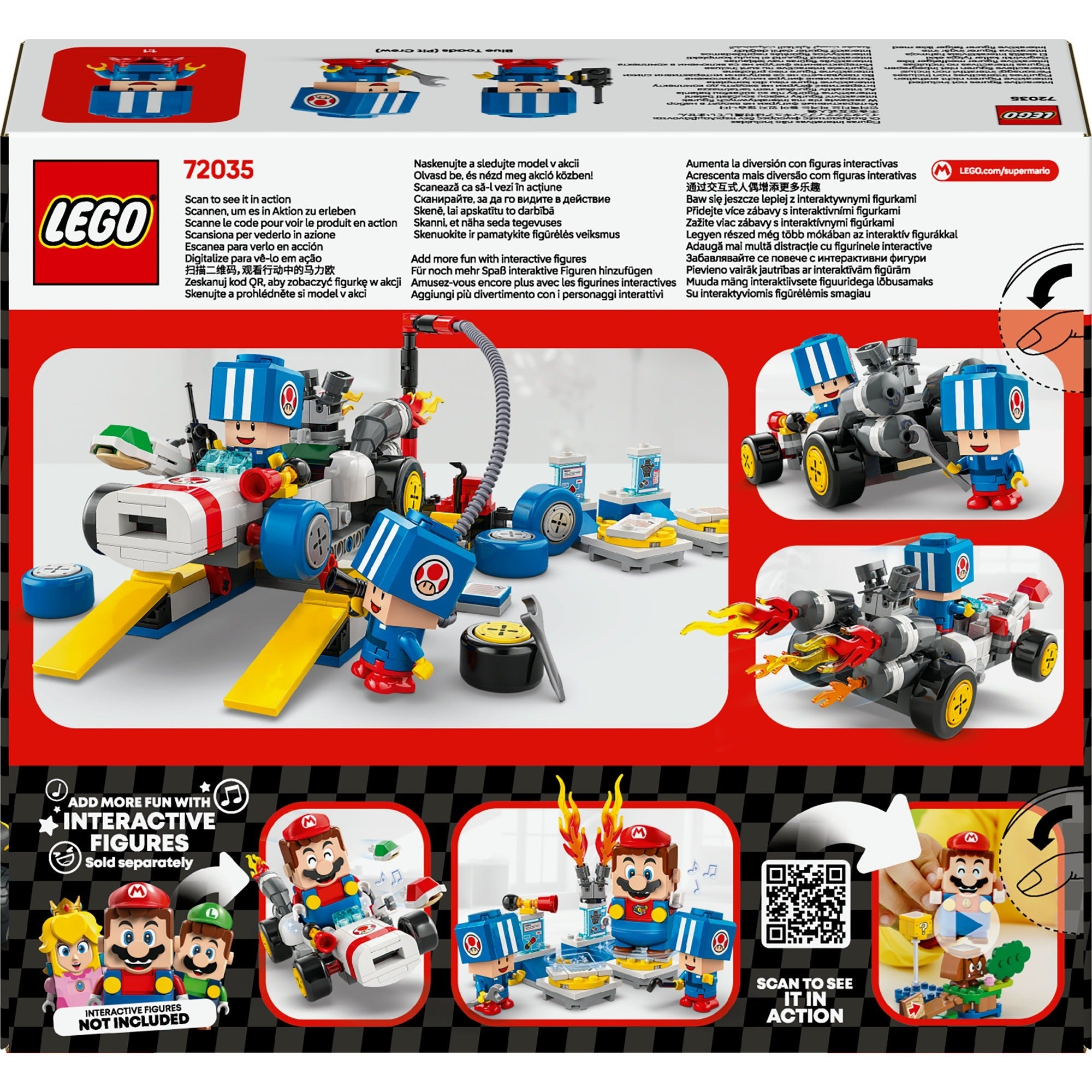 Lego super mario 72035 mario kart toads garage