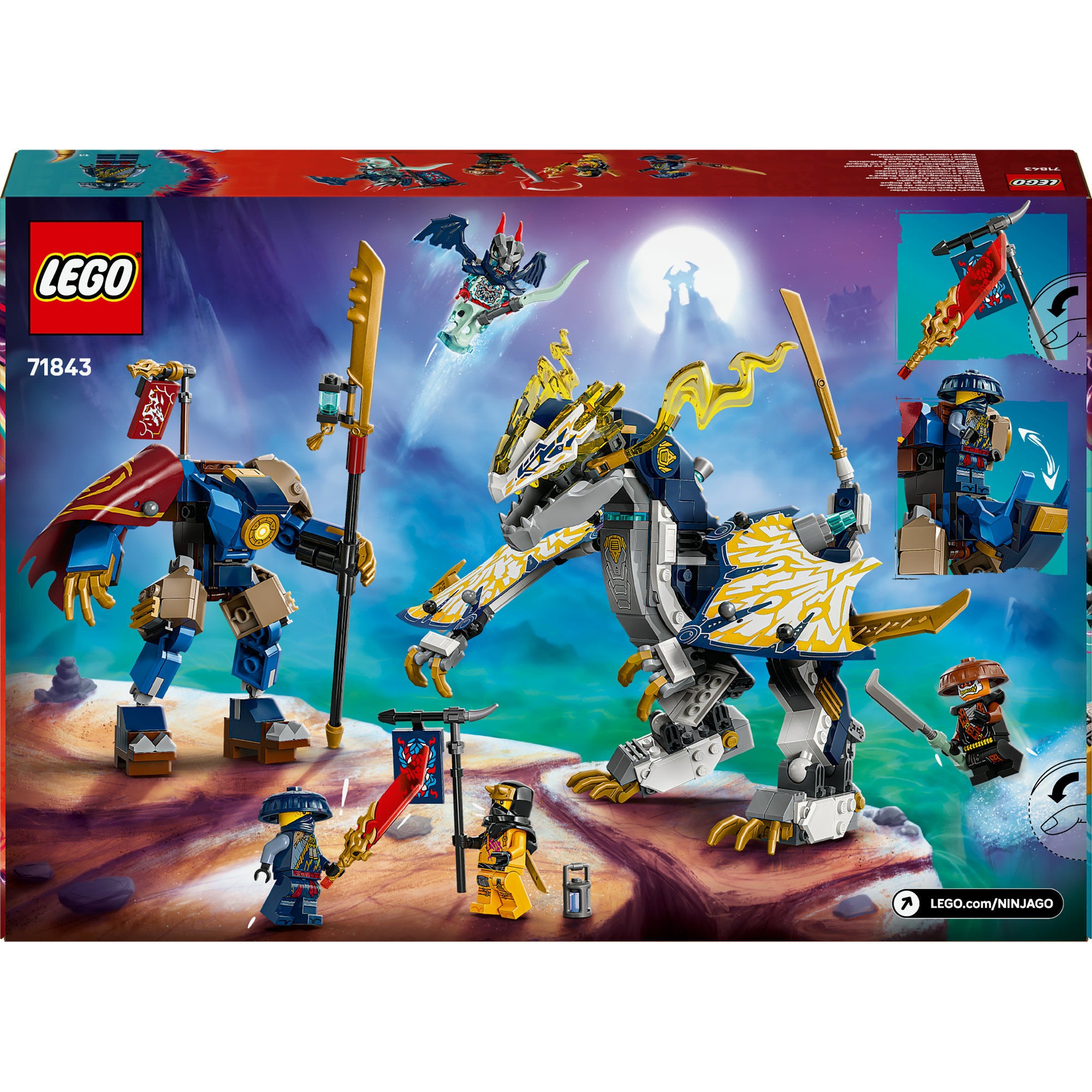 Lego ninjago 71843 rogue's mecha drakenrijder