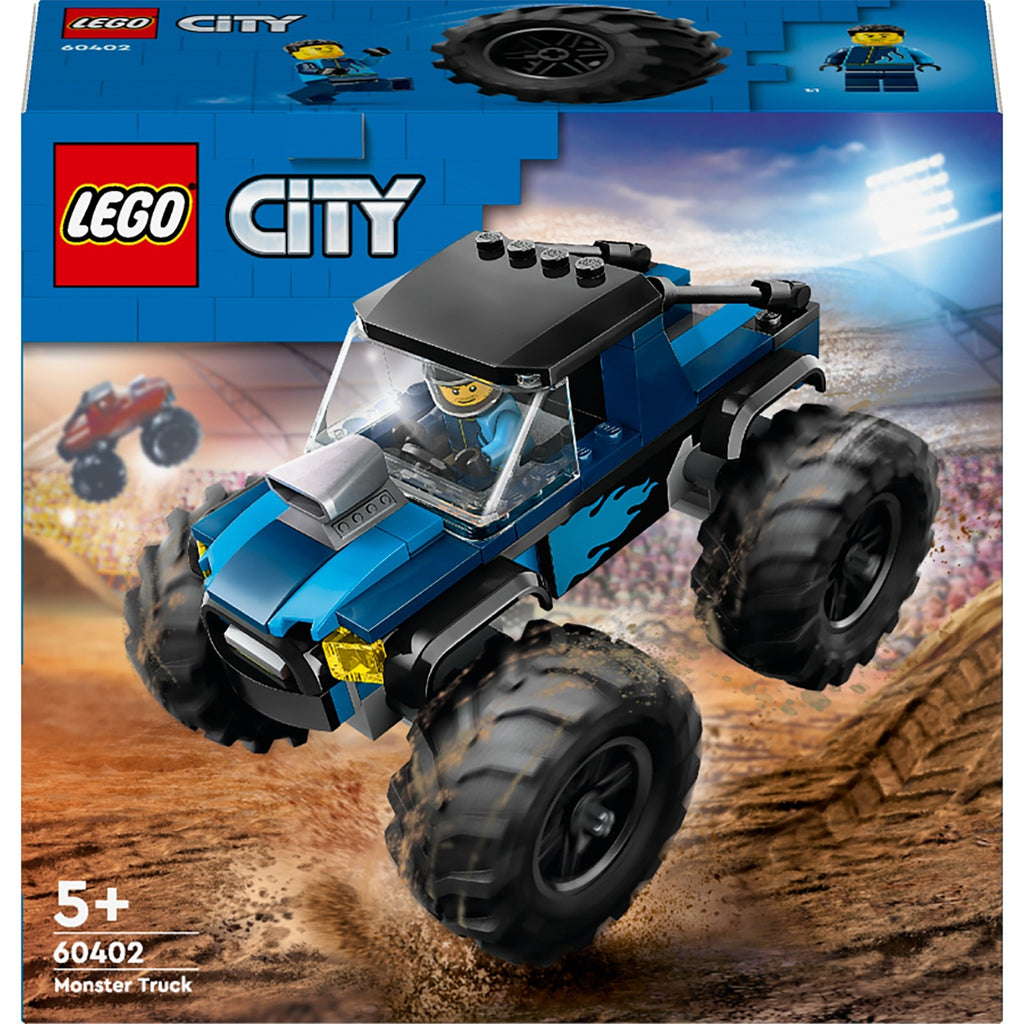 Lego city - blauwe monstertruck constructiespeelgoed (60402)