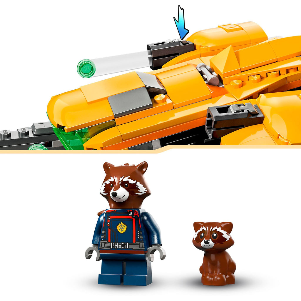 Lego marvel - het schip van baby rocket constructiespeelgoed (76254)