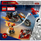 Lego marvel spider-man vs. ghost rider motor speelgoed voor kinderen 76335