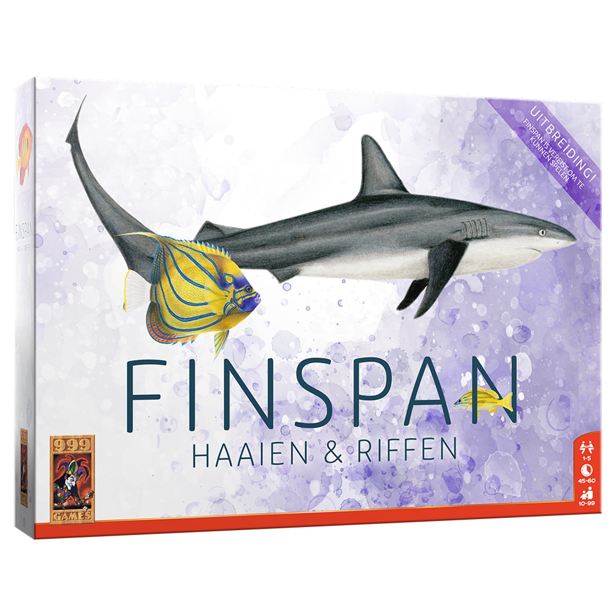 999Games - 999Games 999 games finspan uitbreiding: haaien en riffen bordspel (uitbreiding nederlands 1 - 5 spelers 45 minuten vanaf 10 jaar)