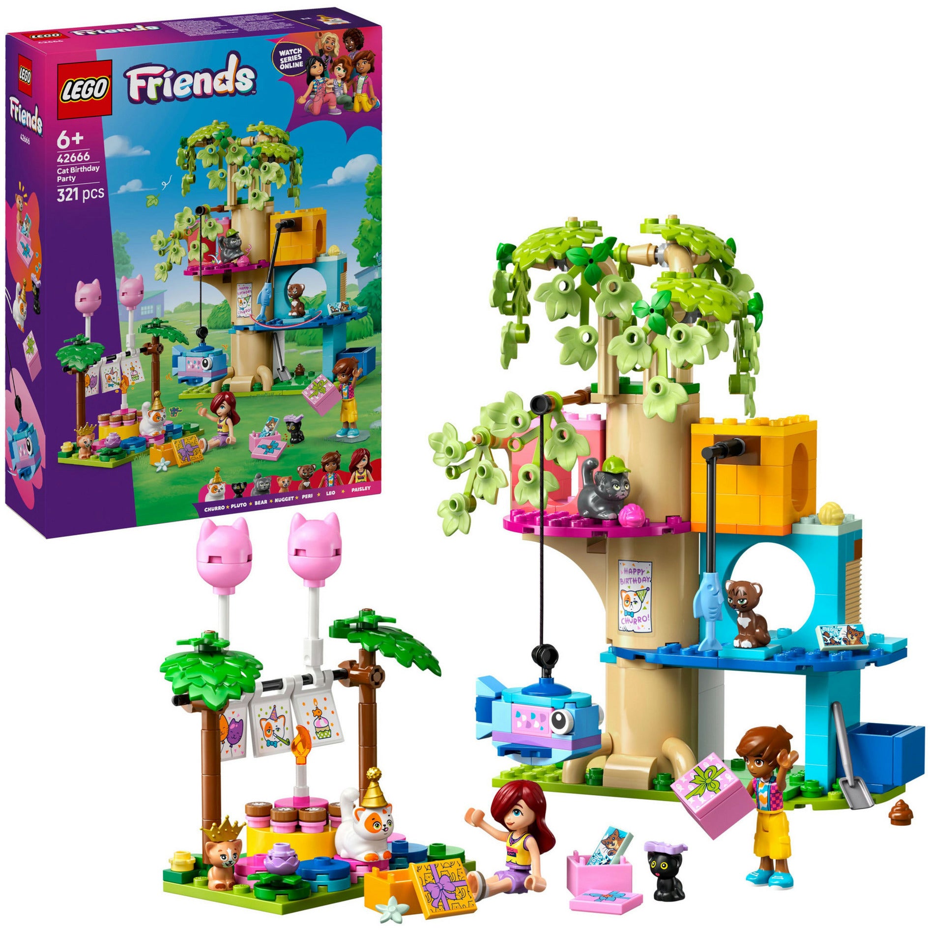 LEGO - ® friends kattenverjaardagsfeestje en boomhut set - 42666