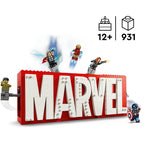Lego super heroes 76313 marvel logo en minifiguren