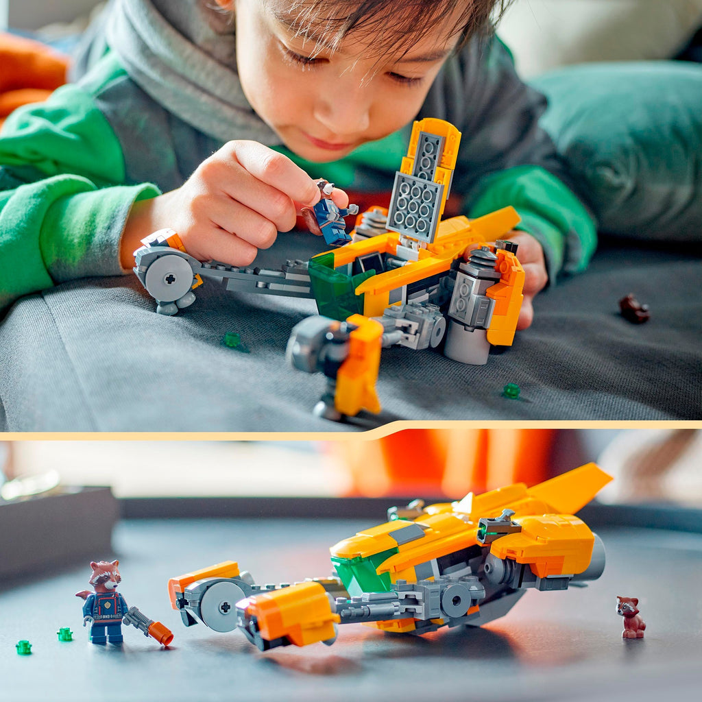 Lego marvel - het schip van baby rocket constructiespeelgoed (76254)