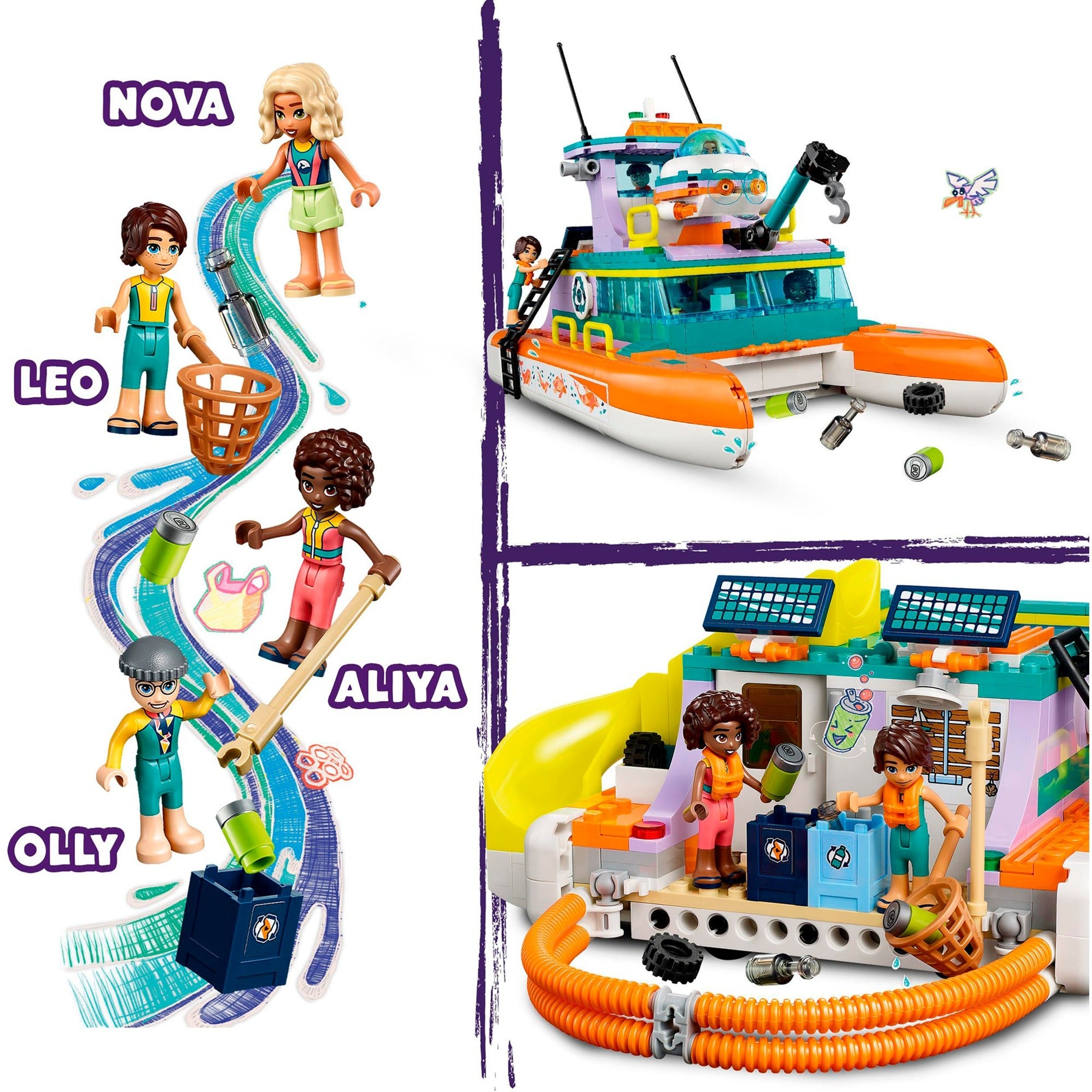 Lego friends - reddingsboot op zee constructiespeelgoed (41734)