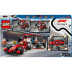 Lego city 60443 f1 pitstop en pitcrew met ferrari auto