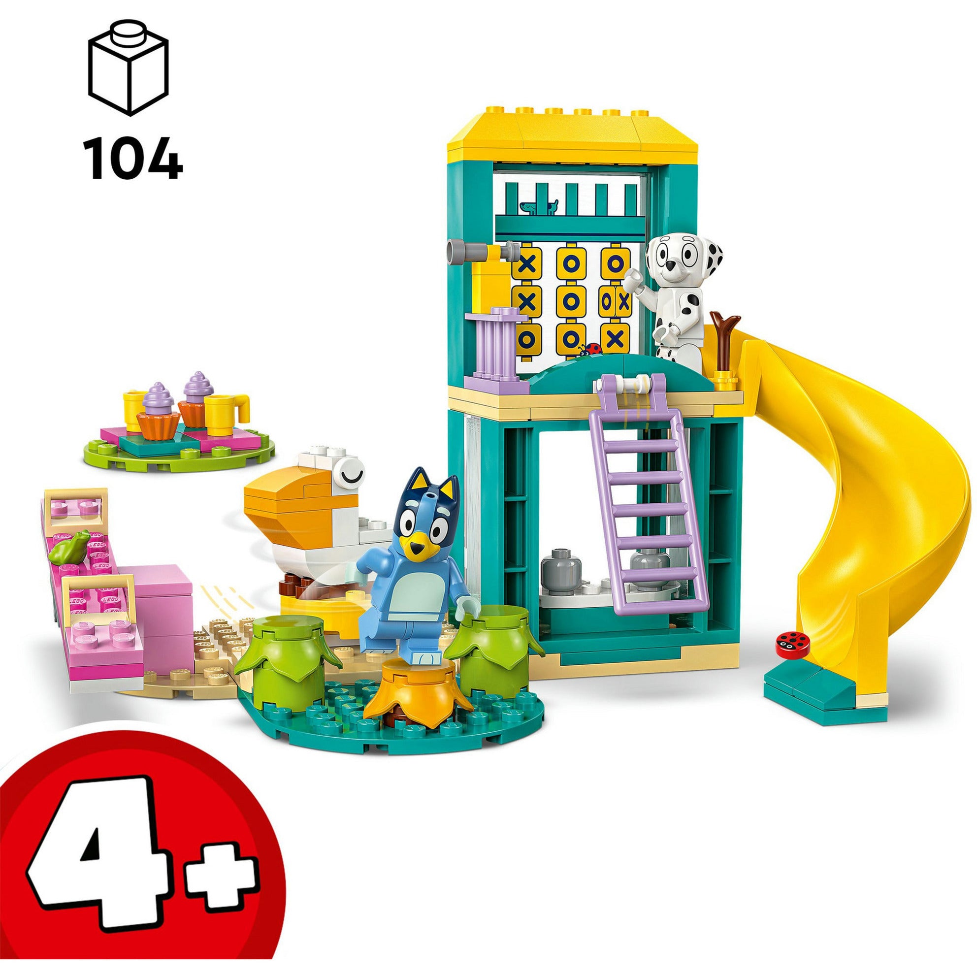 Lego duplo 11201 bluey en chloe in de speeltuin