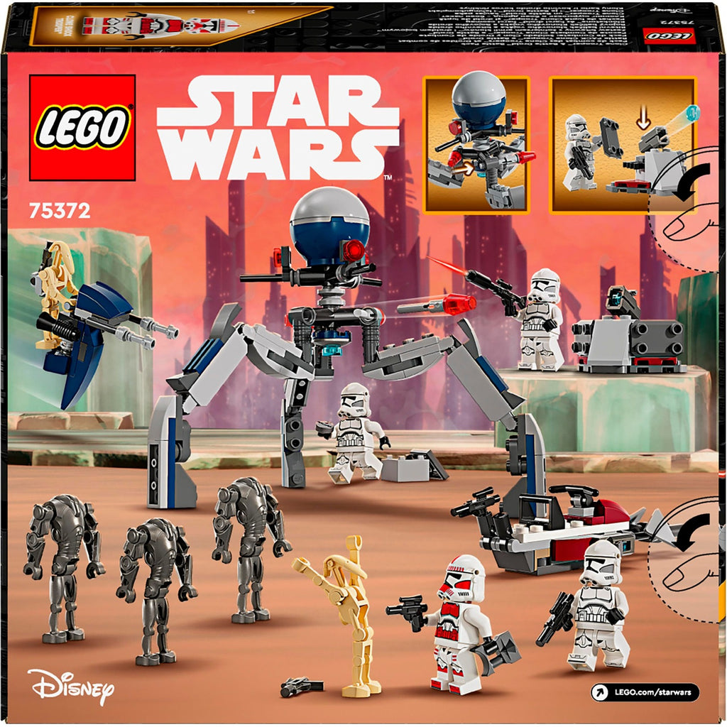 Lego star wars 75372 clone trooper en battle droid battle pack