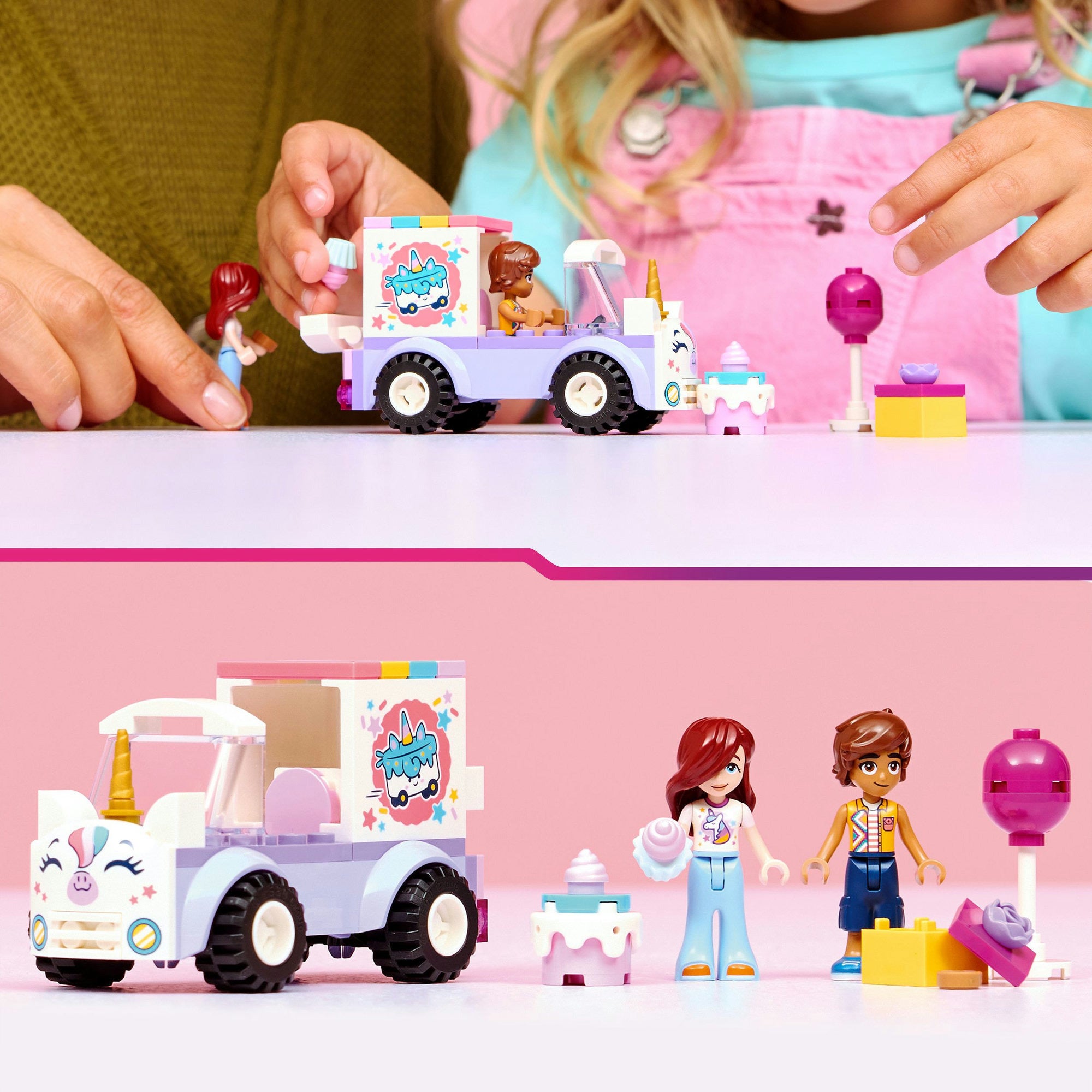 LEGO - friends 42675 eenhoorn taartenbezorgauto
