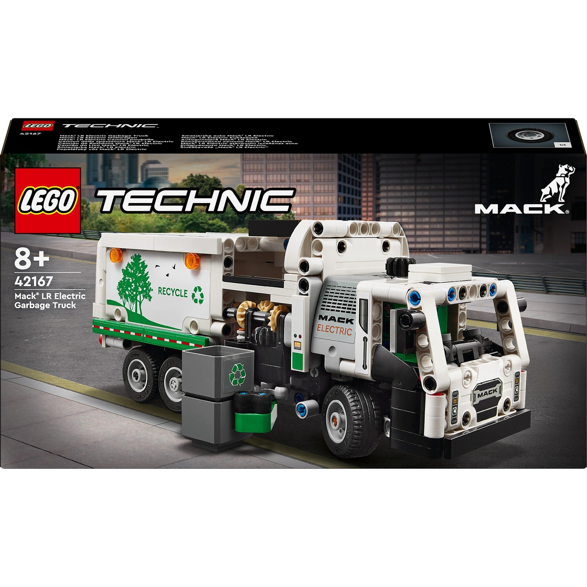 Lego technic 42167 mack lr electric vuilniswagen