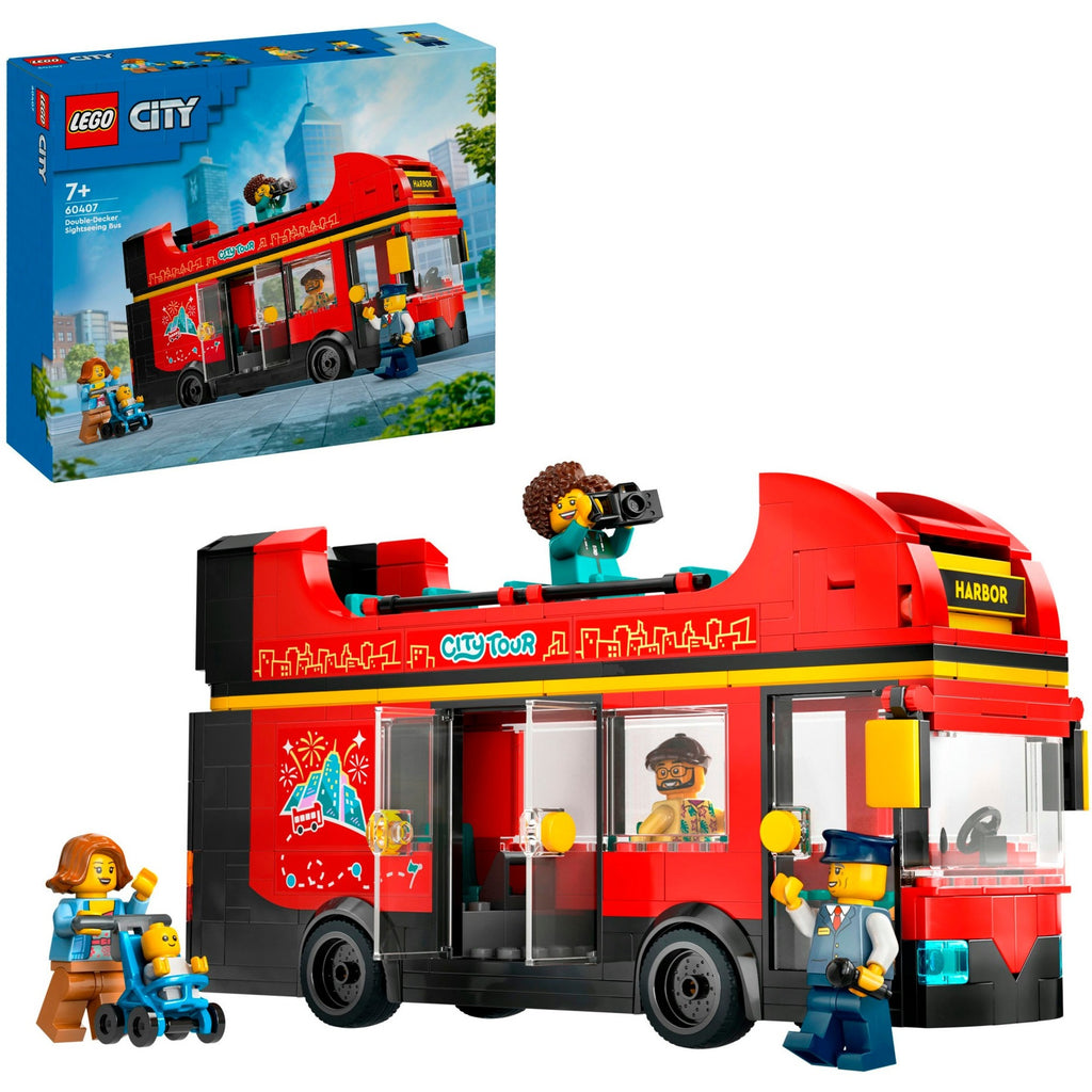 Lego city 60407 toeristische rode dubbeldekker