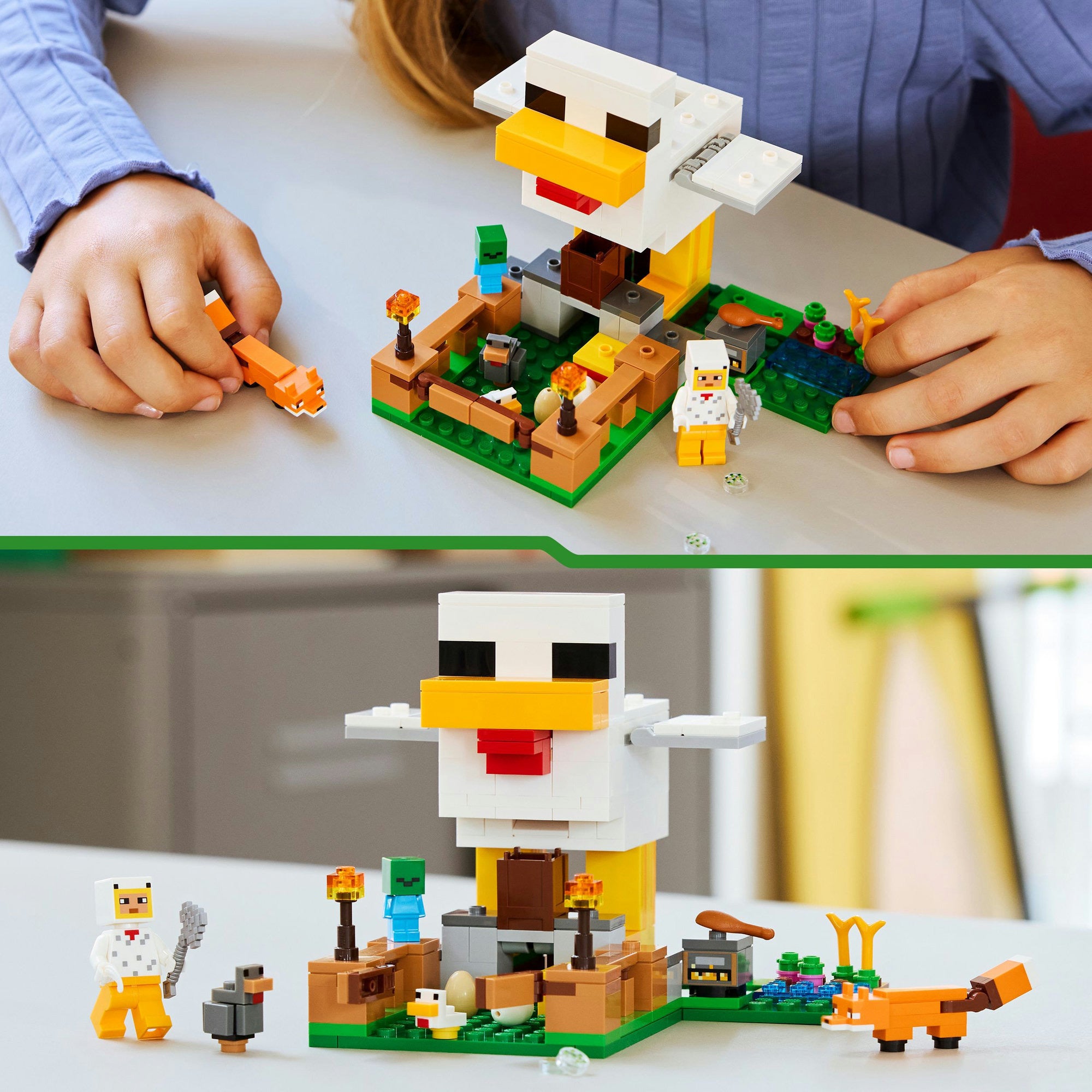 LEGO - minecraft kippenboerderij dieren speelgoed voor kinderen - 21585