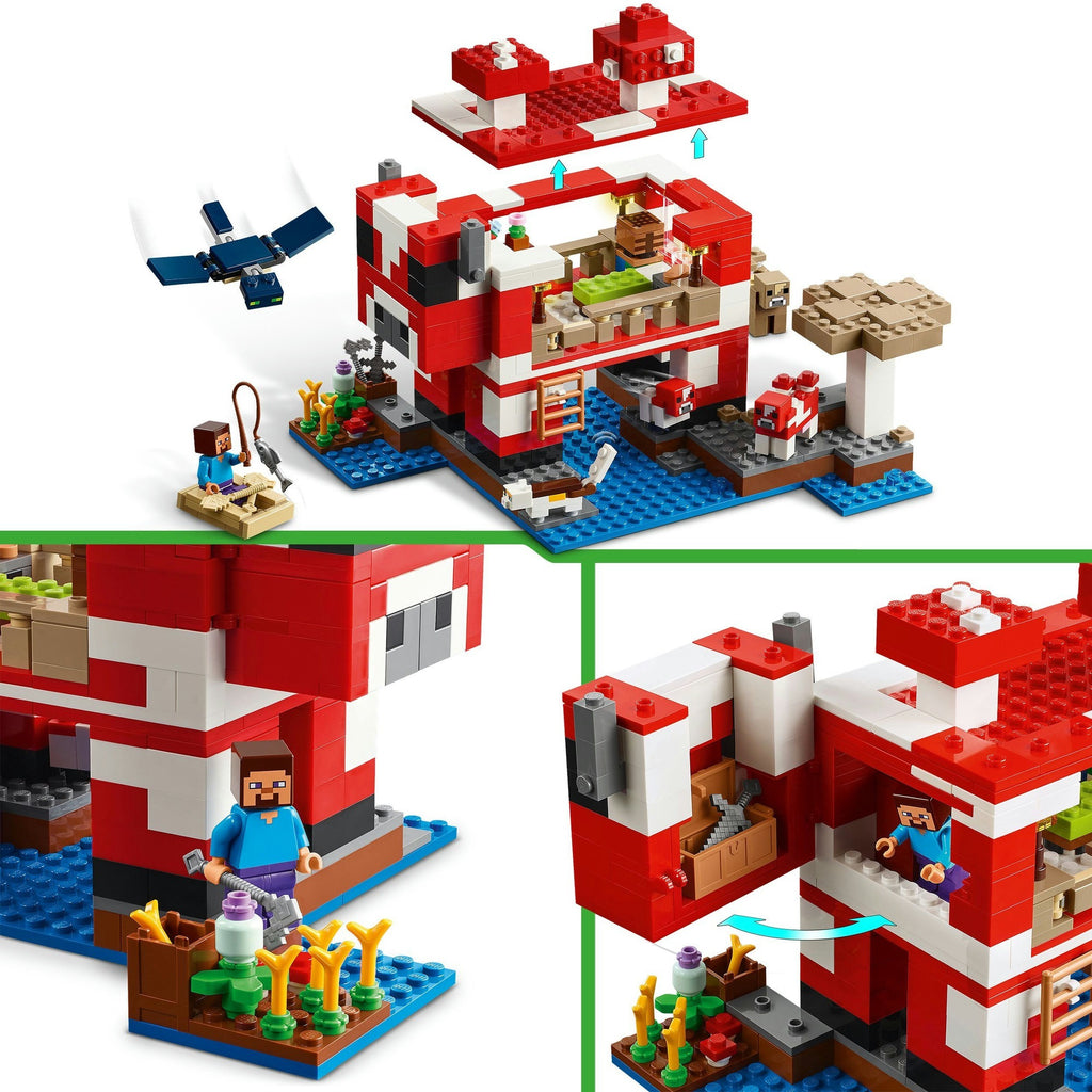Lego minecraft 21270 het mooshroom huis