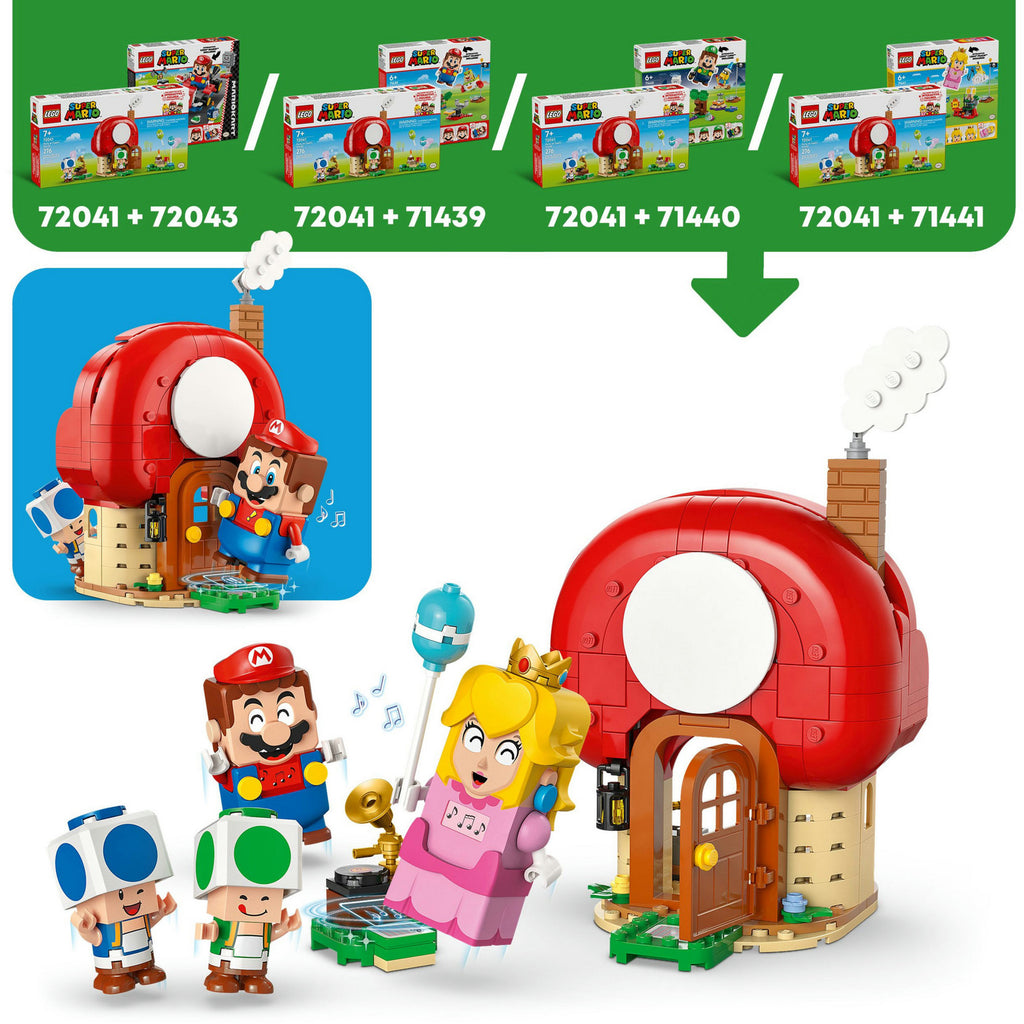LEGO - super mario 72041 toads huisfeestje