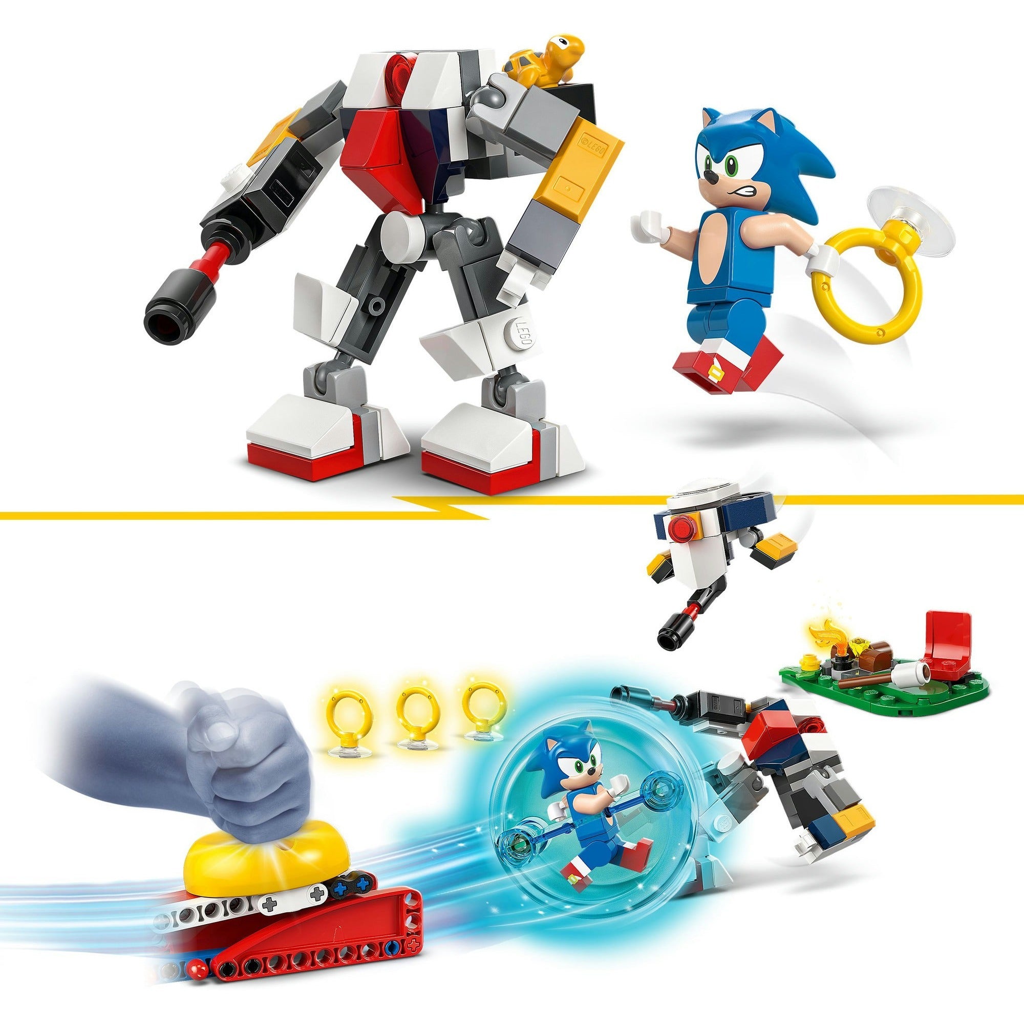 Lego sonic the hedgehog 77001 sonics kracheting bij het kampvuur