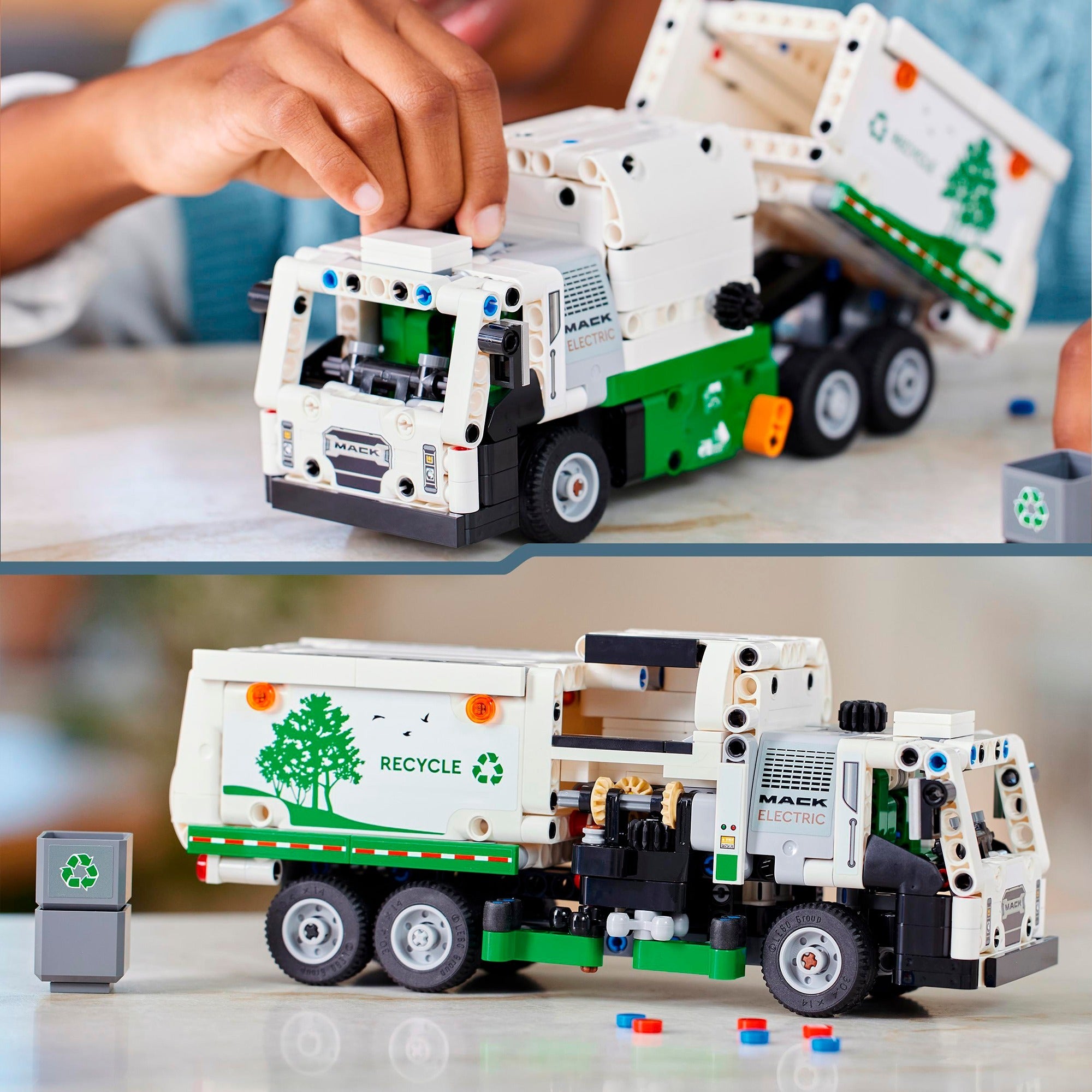Lego technic 42167 mack lr electric vuilniswagen