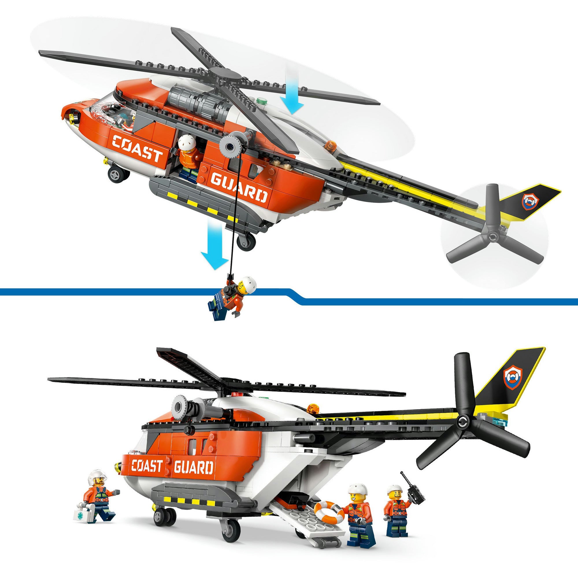 Lego city 60503 kustwacht helikopter