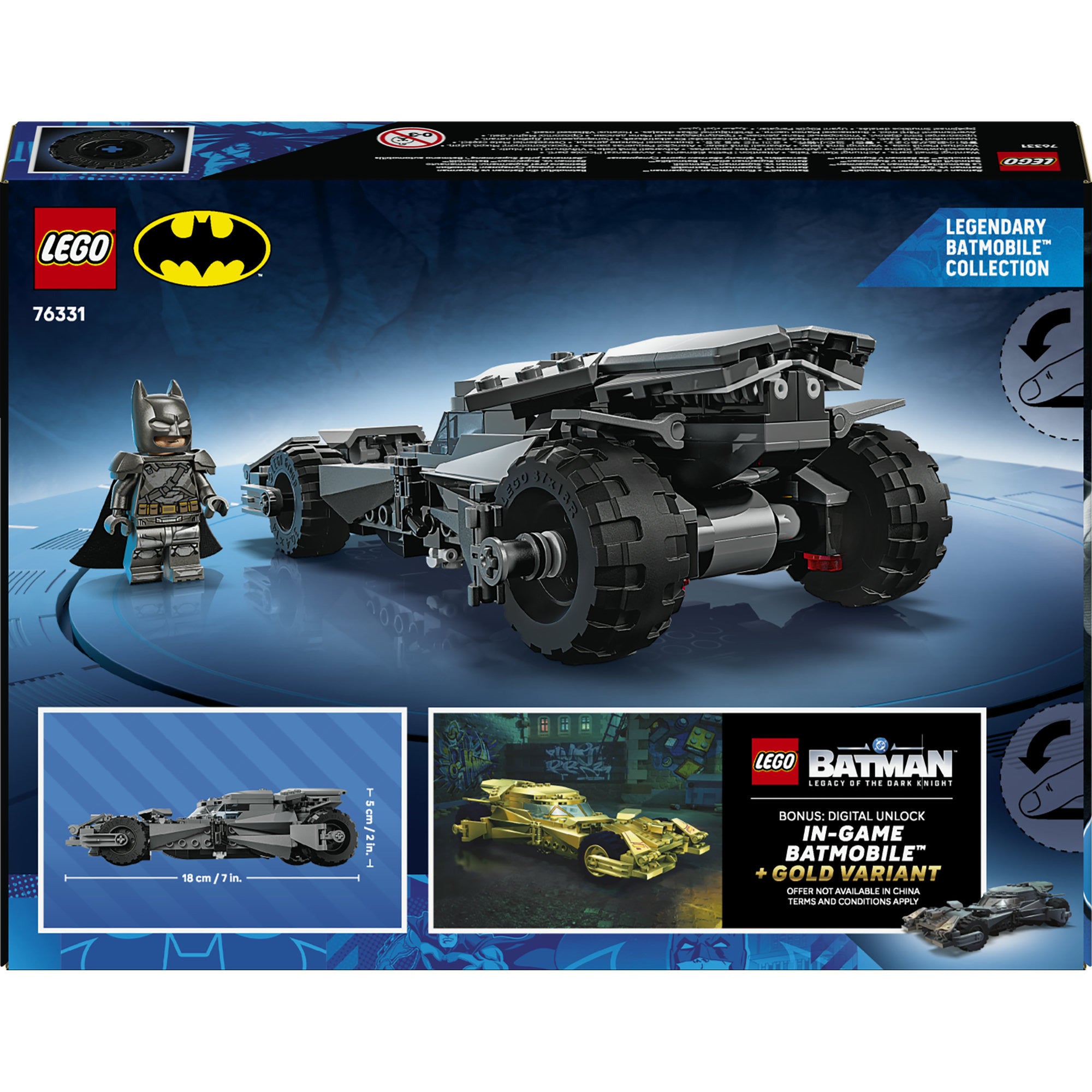 Lego super heroes 76331 batman v superman batmobile