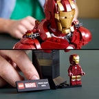 Lego marvel - iron man mk4 buste constructiespeelgoed (76327)
