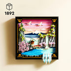 Lego ® art landschap met japanse kersenbloesems wanddecoratie - 31218