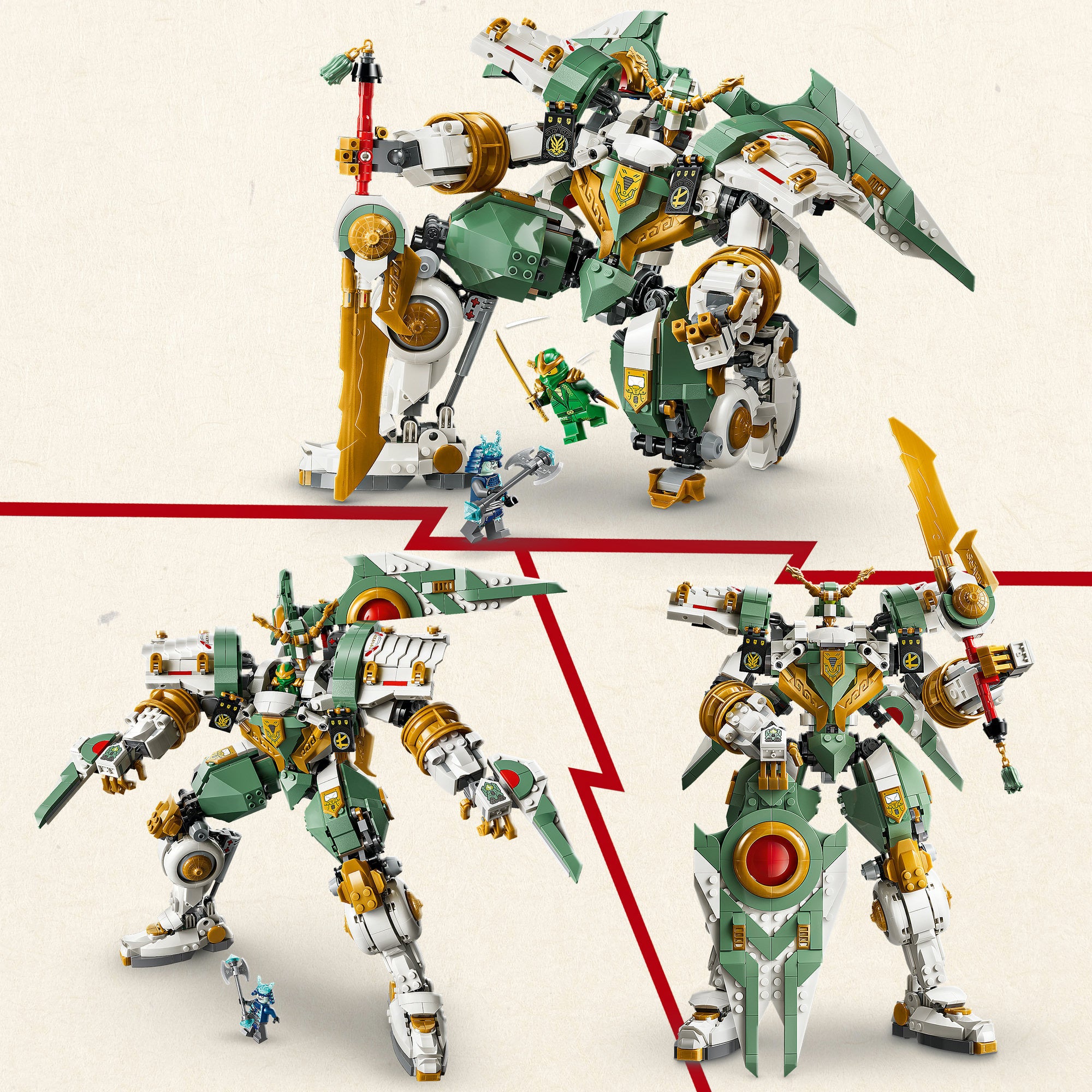 Lego ninjago 71860 15-jarig jubileum: lloyds reusachtige mecha