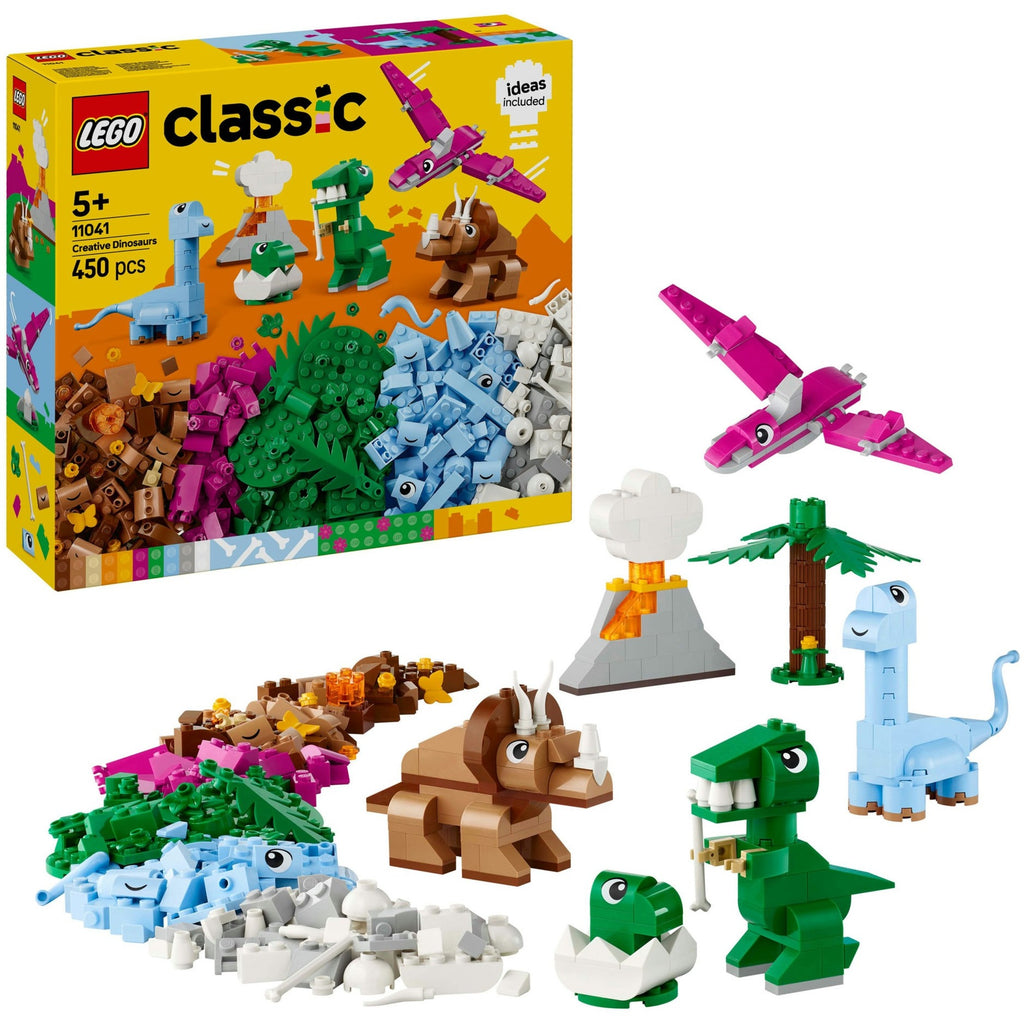 Lego classic - creatieve dinosaurussen constructiespeelgoed (11041)