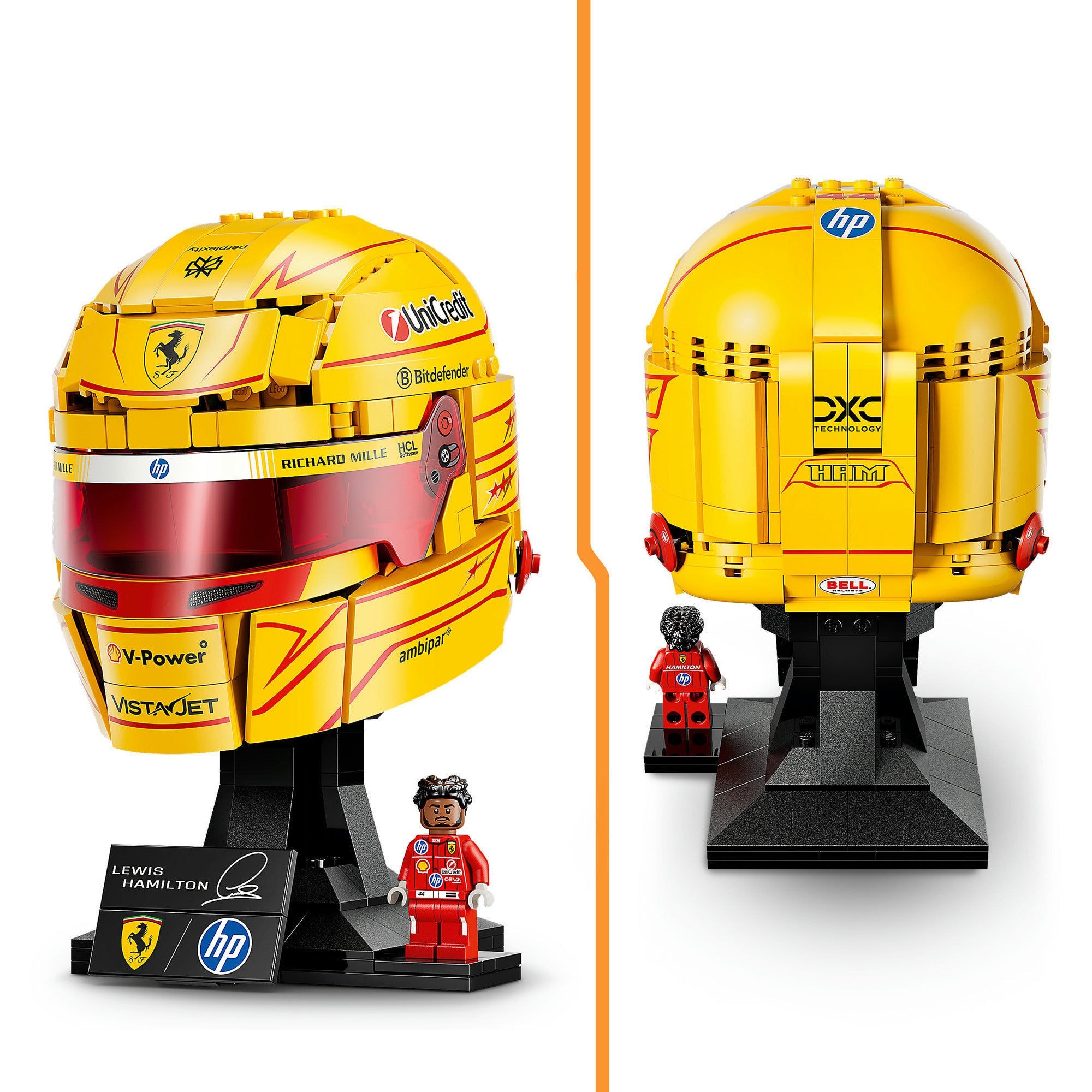 Lego special edition 43022 scuderia ferrari hp helm van lewis hamilton
