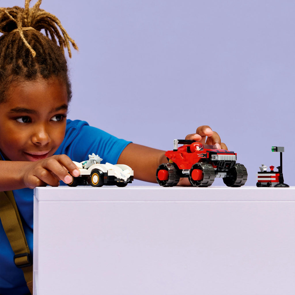Lego sonic the hedgehog 77118 silvers auto vs. knuckles' monstertruck