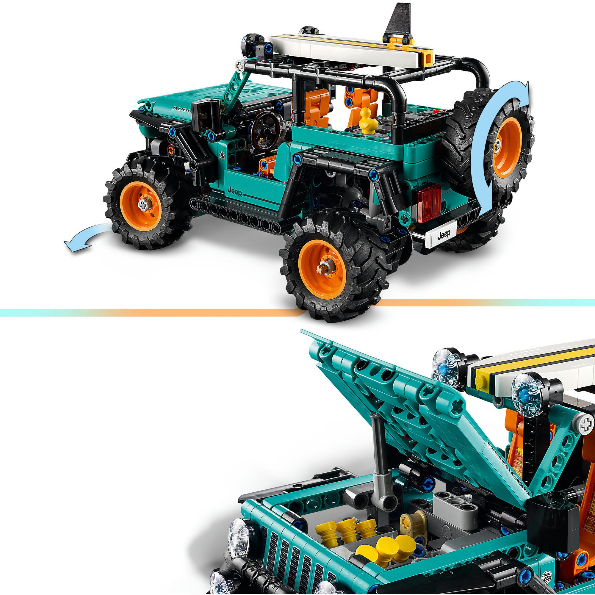 Lego technic 42227 jeep wrangler rubicon terreinwagen
