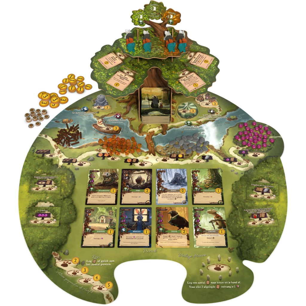 White goblin games everdell bordspel (nederlands, 1 - 4 spelers, 40 minuten, vanaf 10 jaar)