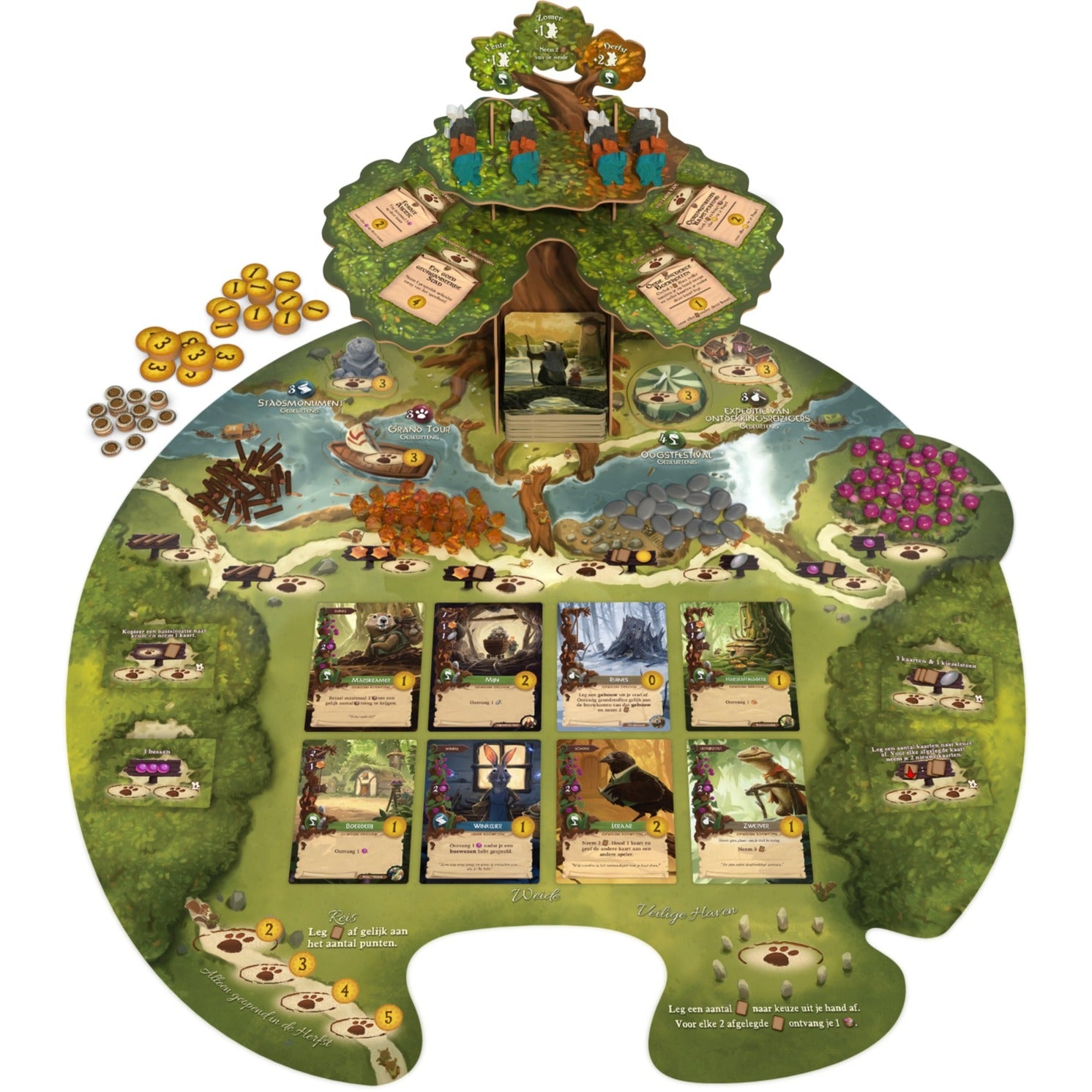 White goblin games everdell bordspel (nederlands, 1 - 4 spelers, 40 minuten, vanaf 10 jaar)