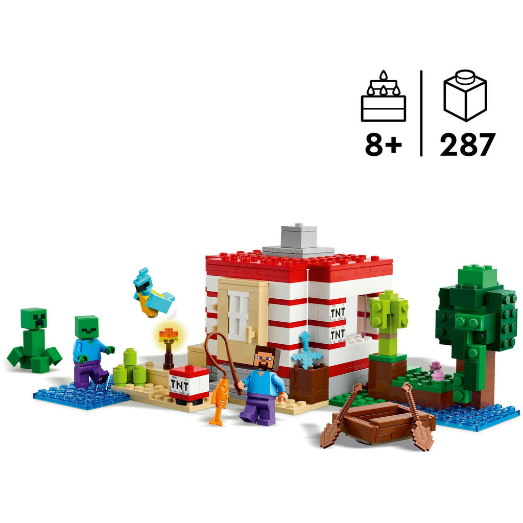 Lego minecraft 21275 het tnt junglehuis