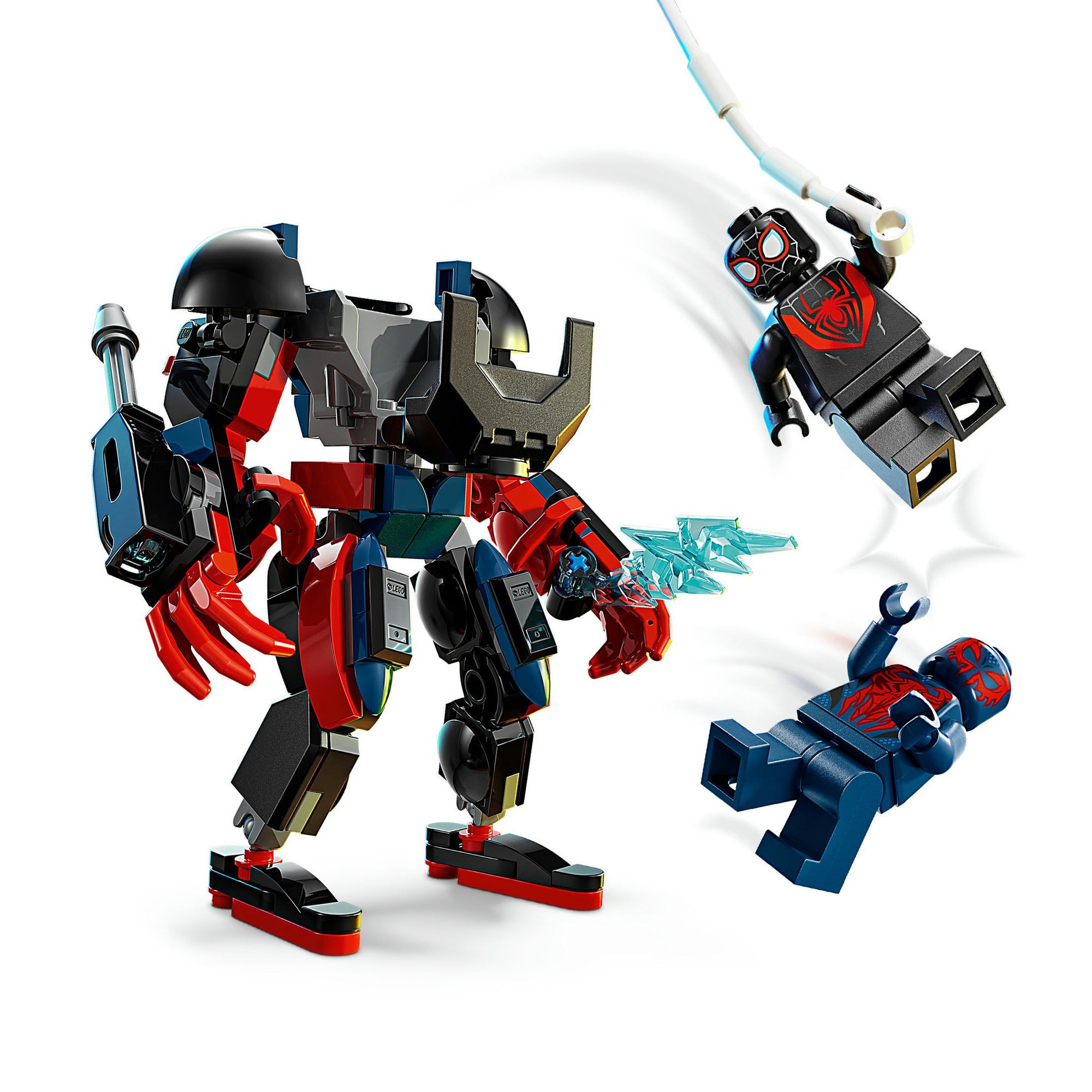 Lego marvel 76337 miles morales mecha vs. spider-man
