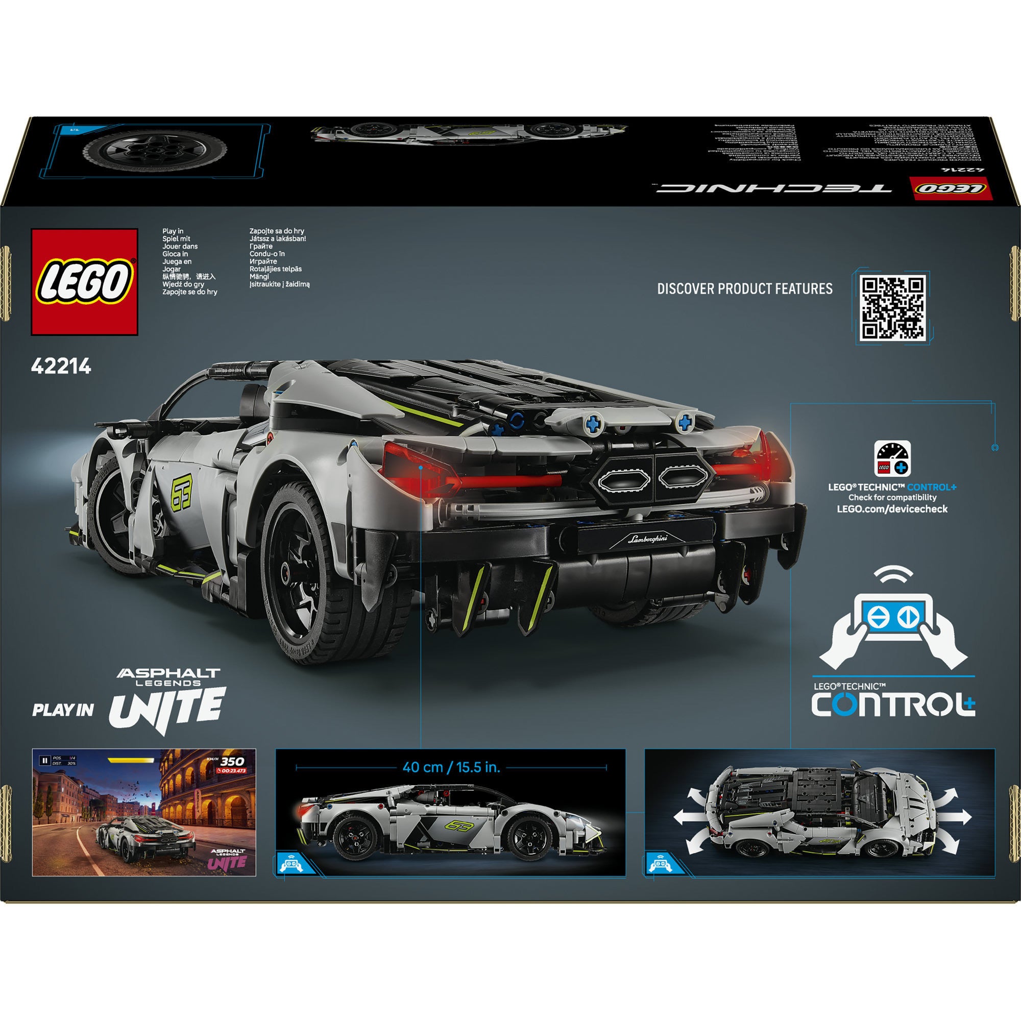 Lego technic 42214 lamborghini revuelto supersportwagen