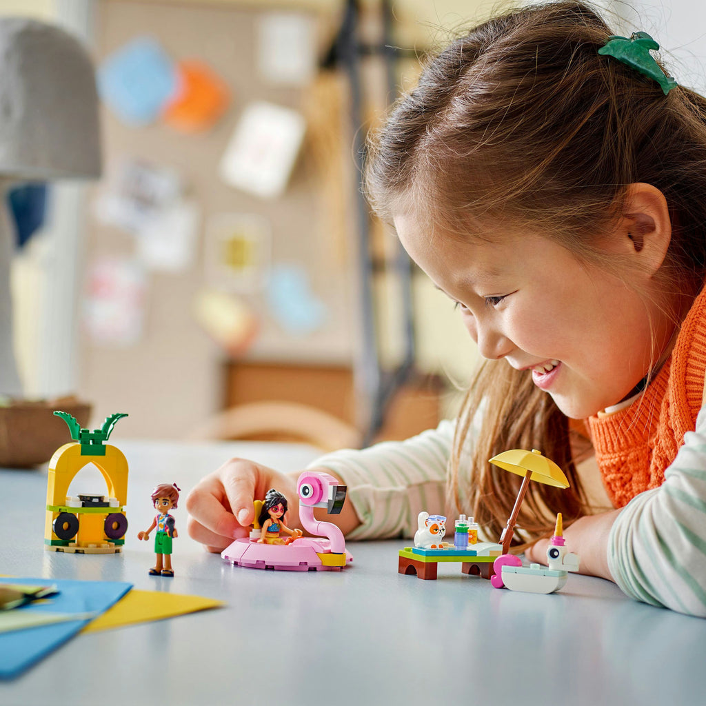 LEGO - friends 42658 zwembadfeestje met flamingo en eenhoorn