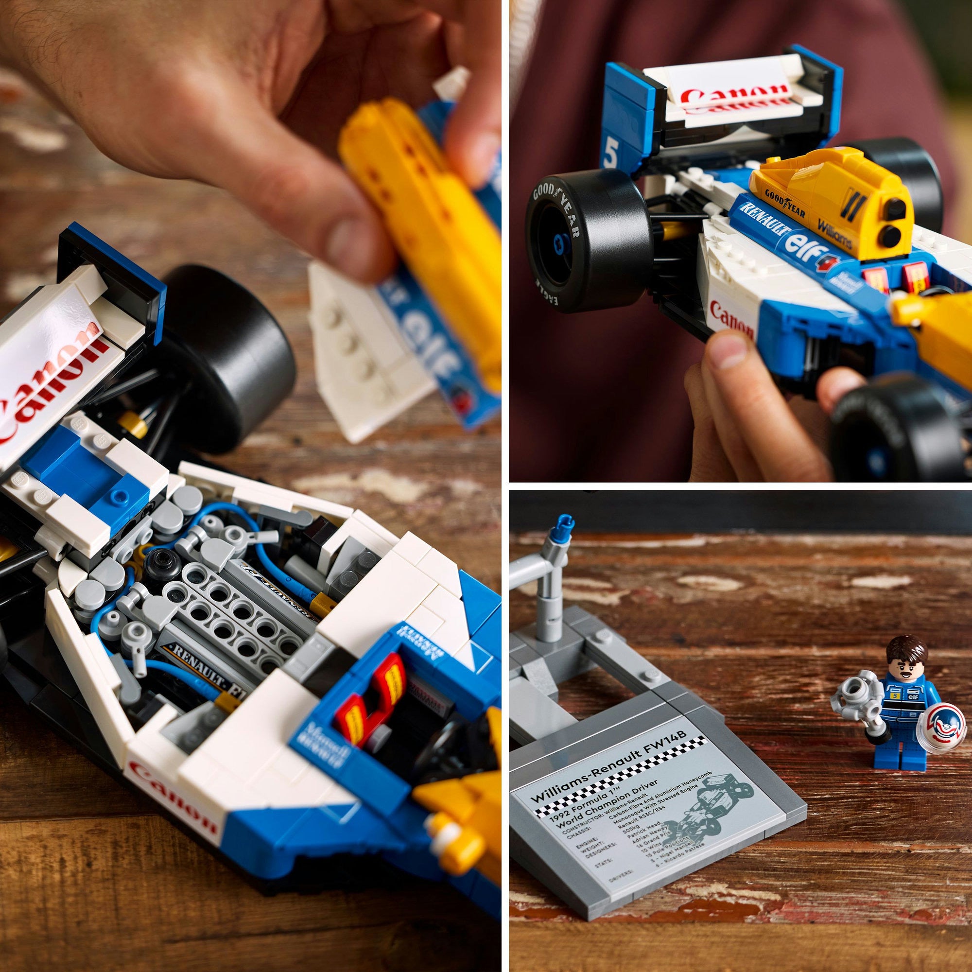 Lego icons - williams racing fw14b en nigel mansell constructiespeelgoed (10353)