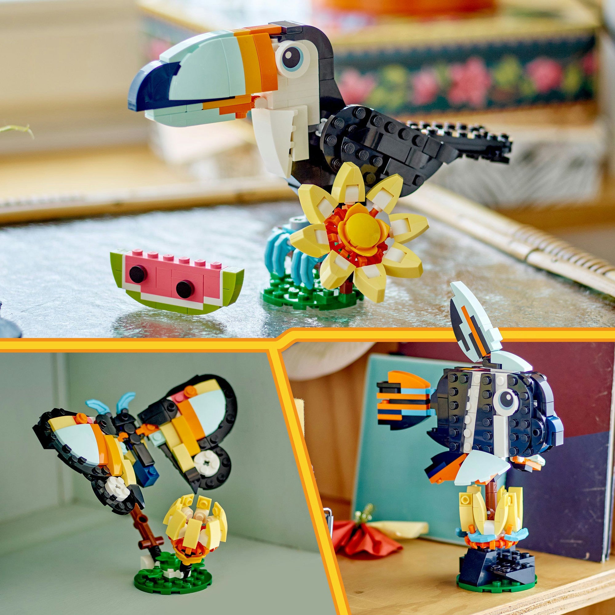 Lego creator - wilde dieren: tropische toekan constructiespeelgoed (31173)