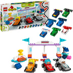Lego duplo town 10445 f1 team racewagens en coureurs
