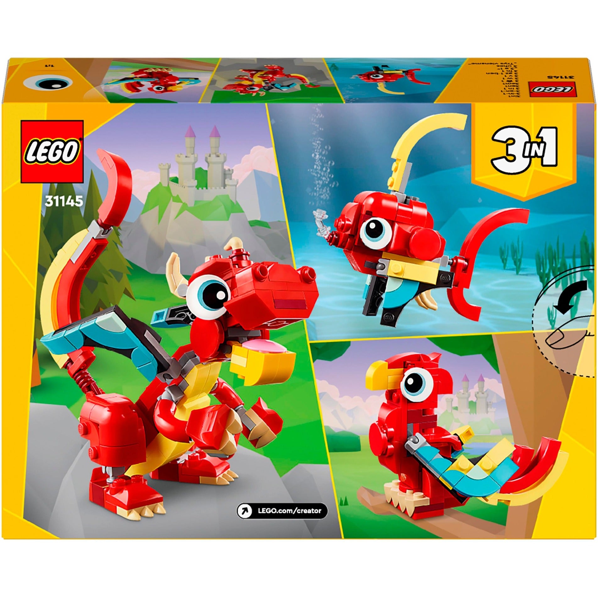 Lego creator 31145 rode draak