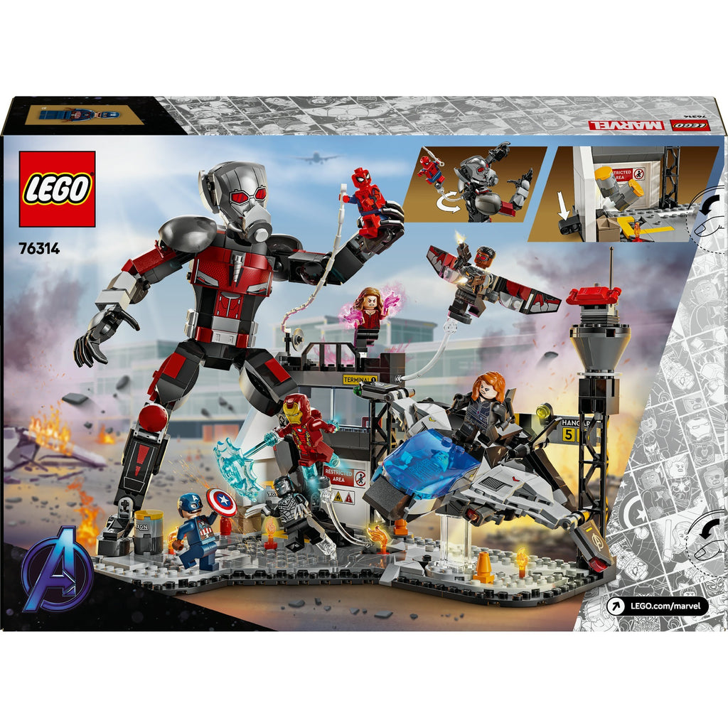 Lego super heroes 76314 captain america civil war actiescene