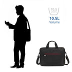 ACT Connectivity - ACT Connectivity suburb schoudertas voor laptops tot 156" laptoptas (zwart)