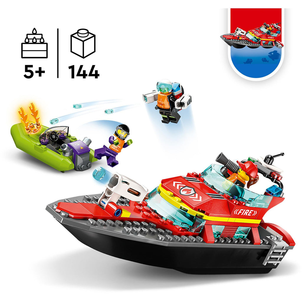 LEGO - city 60373 reddingsboot brand