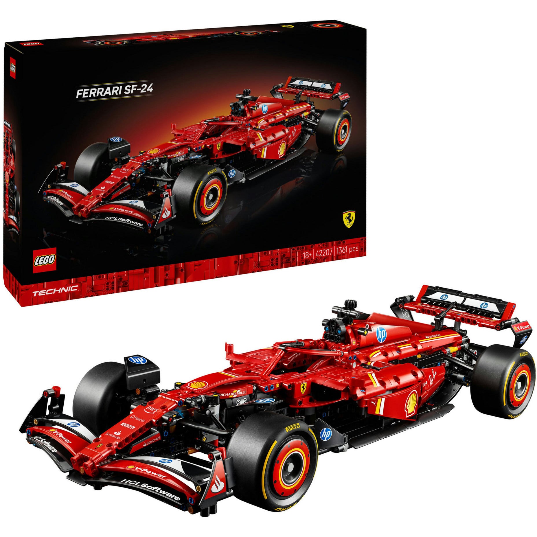 Lego technic 42207 ferrari sf-24 f1 auto